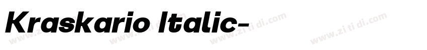 Kraskario Italic字体转换 Kraskario Italic字体转换